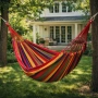 Градиснки червен хамак - идеален за релакс, следобедна дрямка или почивка, снимка 2