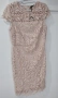 Стилна рокля в цвят пепел от рози, Нова!, снимка 1