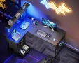 Геймърско бюро Coleshome LED 110x80 с чекмеджета, снимка 2