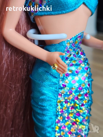 Ретро кукла Барби Barbie Jewel Hair Mermaid Midge 1995, снимка 12 - Кукли - 55049860