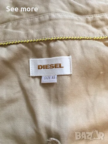 DIESEL памук и лен елек сафари XS, снимка 6 - Елеци - 55415859
