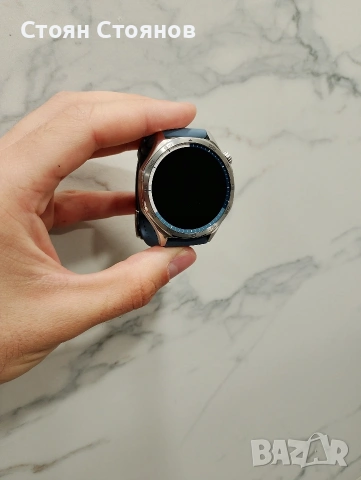 Huawei Watch GT 5, 46mm, Tarnish Stainless Steel Case, Blue Woven Strap, снимка 2 - Смарт гривни - 54986818