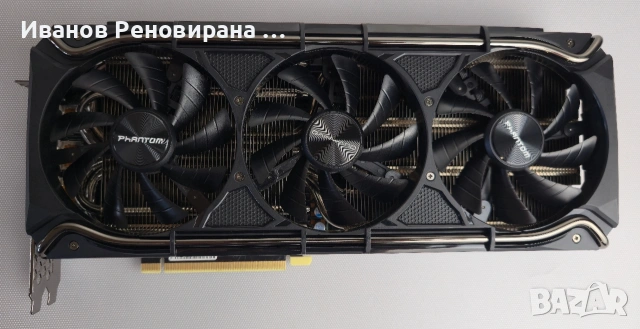 Видео карта Gainward Phantom RTX 3080 10GB GDDR6X Nvidia GeForce, снимка 4 - Видеокарти - 54884061