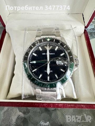 Emporio Armani Diver GMT -   Чисто нов!, снимка 3 - Мъжки - 54743983