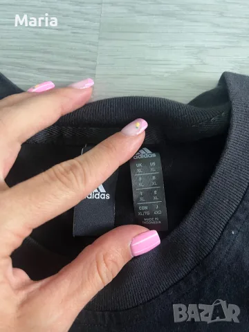 Adidas Essentials Logo тениска черна XL, снимка 3 - Тениски - 55450123