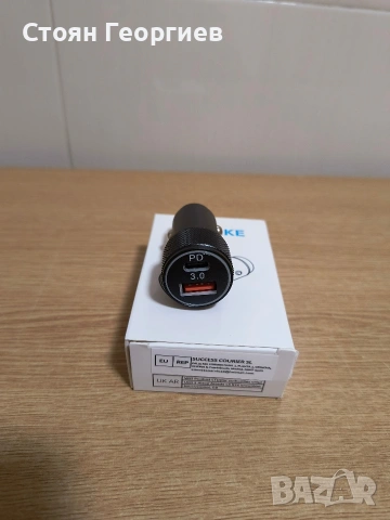 USB C зарядно за кола и USB C кабел, LUOSIKE 38W, снимка 2 - Друга електроника - 54637691