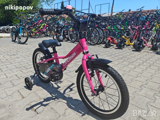 CROSS Алуминиев велосипед 16" DAISY нов розов, снимка 4 - Велосипеди - 54885076