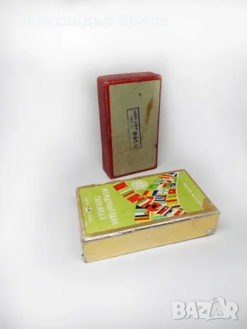 Стара ПРАЗНА кутийка гирлянда флагчета соц страни 1962 г., снимка 5 - Колекции - 55394911