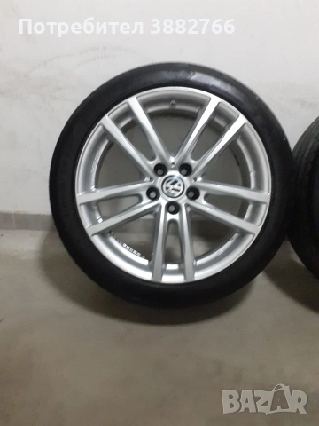 Джанти VW 18 цола с летни гуми 235 45 18, снимка 4 - Гуми и джанти - 54461114