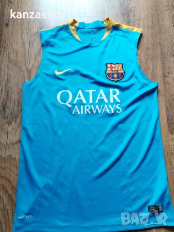 Nike Fc Barcelona Flash - страхотен мъжки потник М, снимка 4 - Тениски - 54416166