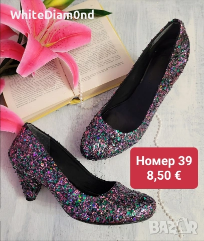 РАЗПРОДАЖБА на стилни дамски обувки на ток номер 39 , снимка 7 - Дамски обувки на ток - 54015328