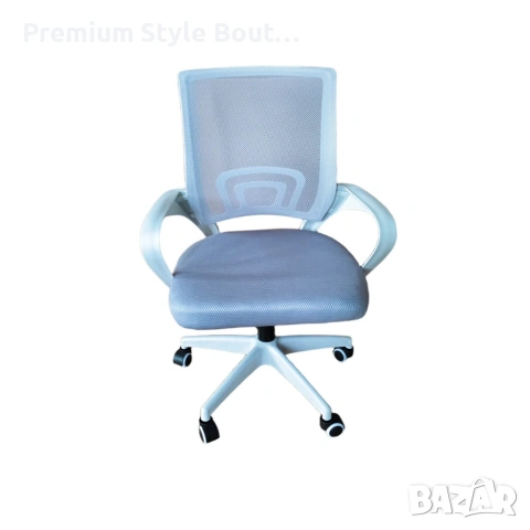 Ергономичен офис стол с дишаща мрежа и регулируема височина – комфорт през целия ден, снимка 16 - Столове - 54123967