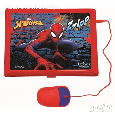 Образователен лаптоп Spider-Man Lexibook, 124 дейности