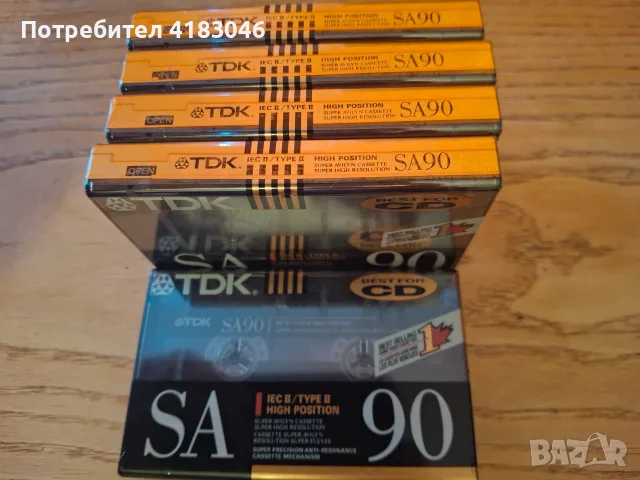 Аудио касетки TDK, MAXELL, SONY, FUJI, BASF, неразпечатани, нови