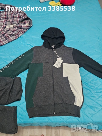 Спортни екипи Nike и Lacoste и карирана риза, снимка 4 - Спортни дрехи, екипи - 54990126