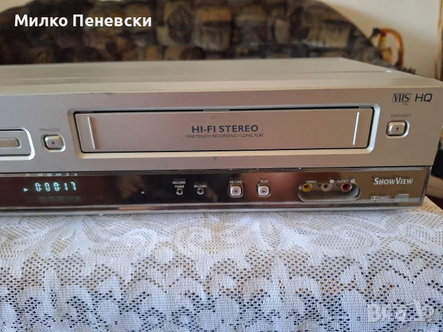 PHILIPS DVD VIDEO CD PLAYER DVD 757VR DVD VIDEO / VCR COMBI., снимка 4 - Плейъри, домашно кино, прожектори - 55429194