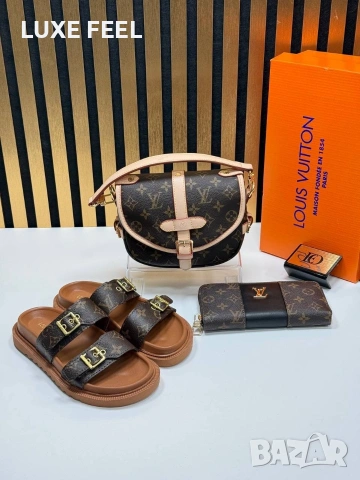 Louis Vuitton ⚜️Дамски Чехли 36-41н , снимка 15 - Чехли - 54220690