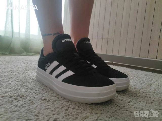 Дамски маратонки/кец Adidas VL Court Bold, снимка 9 - Маратонки - 54788001