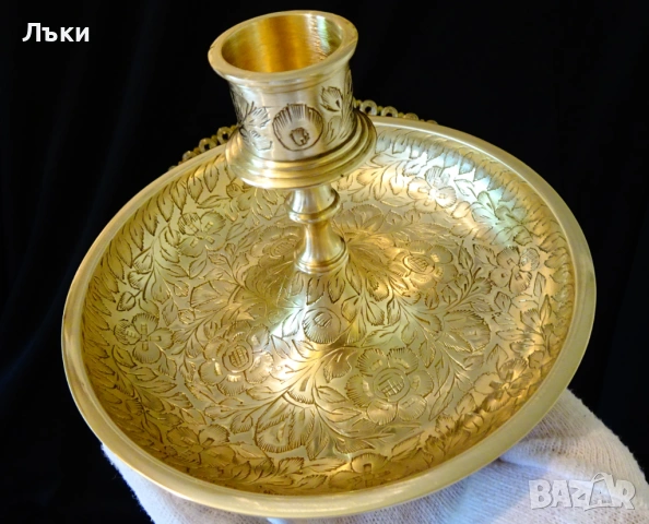 Бронзов свещник шедьовър. , снимка 6 - Антикварни и старинни предмети - 54810700
