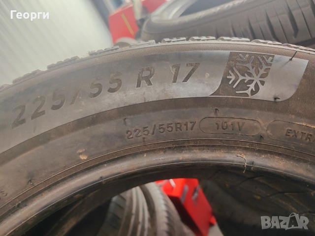 2бр.зимни гуми 225/55/17 Michelin, снимка 3 - Гуми и джанти - 55242137