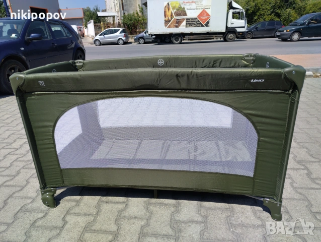 MONI Сгъваема детска кошара UNO зелен, снимка 9 - Други - 54646009