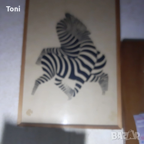 картина VICTOR VASARELY литография незнам дали е истинска , утре ще я взема 