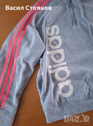 adidas Performance 1/4 zip - hoody/суичър/горнище - дамски/детски размер М, снимка 2 - Суичъри - 54318506