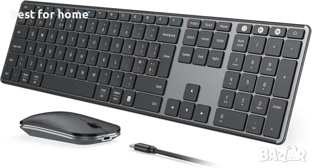 seenda SKM64-3 Slimline безжичен комплект Bluetooth клавиатура и мишка 