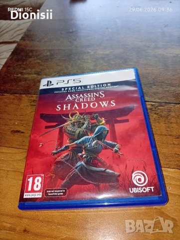 Продавам Assassin's creed Shadow за PS 5
