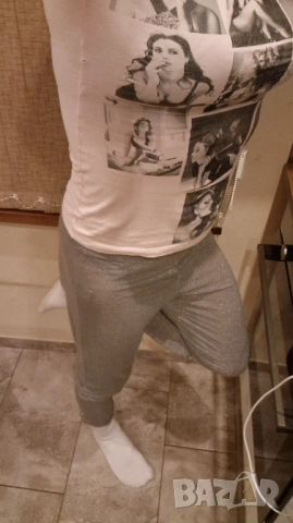 Тънък клин със сребристи нишки, снимка 3 - Клинове - 54098106