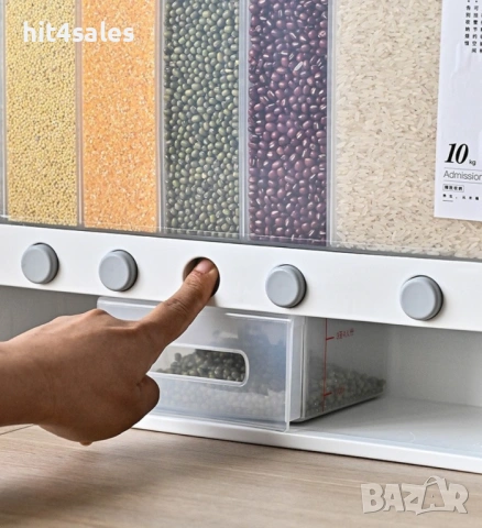 Дозатор за съхранение на зърнени храни и подправки, снимка 2 - Кутии за храна - 54071294