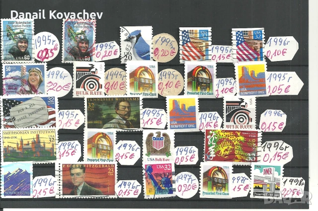 Пощ .марки - Америка - серии , м/у 1954-2003 год ., снимка 8 - Филателия - 55277373