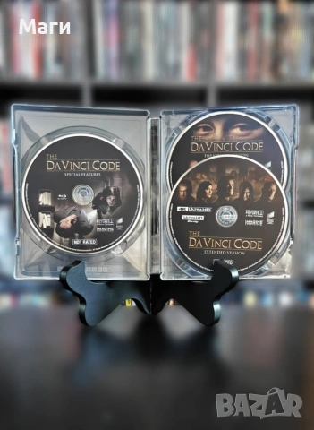 The Da Vinci Code / 20th Anniversary Edition - 4K Ultra HD + Blu Ray + bonus disc STELBOOK без Бг , снимка 4 - Blu-Ray филми - 55118811