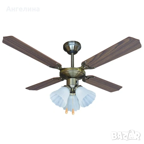 Вентилатор 42'' Muhler MCF-4042, таванен, осветление