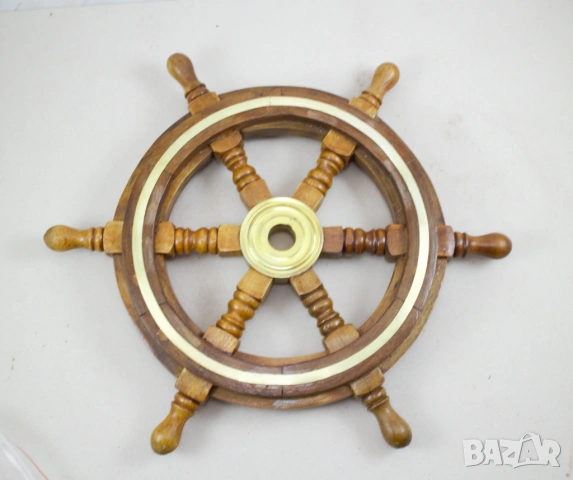 407 Корабен рул с месингов ринг.