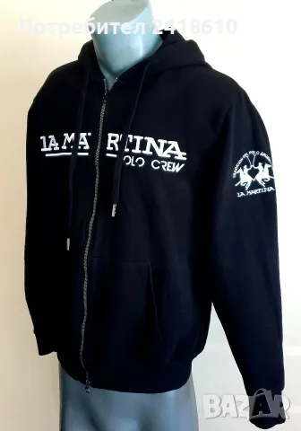La Martina Full Zip Hoodie Mens Size M НОВО ОРИГИНАЛ! Мъжки Суичър с цял Цип!, снимка 3 - Суичъри - 55379147