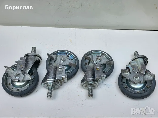 Въртящи се колела със спирачка за скеле