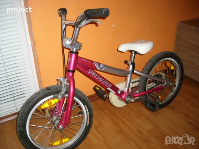 SPECIALIZED 16" USA АЛУМИНИЕВ детски велосипед,колело +спомагателни.Идеален., снимка 10 - Детски велосипеди, триколки и коли - 54664126