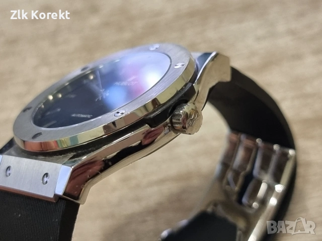 Механичен часовник Hublot 38mm, снимка 6 - Мъжки - 54149267