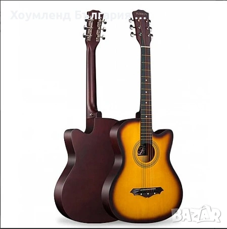 НОВО! Акустична КИТАРА с ПОДАРЪК калъф и аксесоари