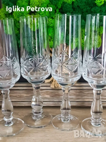 Нови,кристални чаши , снимка 4 - Антикварни и старинни предмети - 55014825