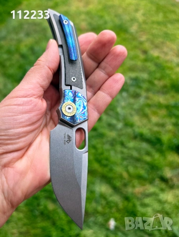 TwoSun TS142 М390 Titanium Integral Timascus-Micarta