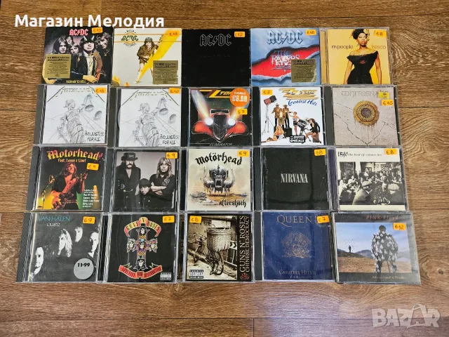 🎸 Колекция Оригинални дискове: Рок, Метал и Поп легенди (Metallica, AC/DC, Pink Floyd, The Prodigy,
