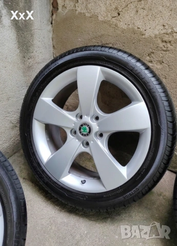 Джанти с гуми 5х112 17" Skoda Seat VW Audi, снимка 5 - Гуми и джанти - 55084583