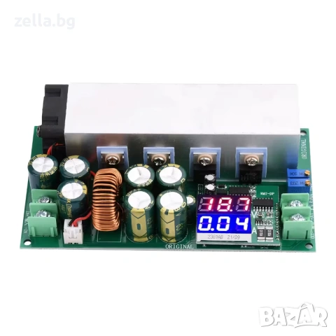 Регулируем DC-DC Step-Down модул 12-80V 20A 600W с цифров дисплей – за зареждане на батерии 10451