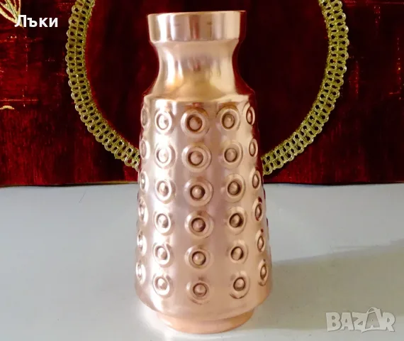 Медна кана 1 л.,чиста червена мед. , снимка 5 - Антикварни и старинни предмети - 55665644
