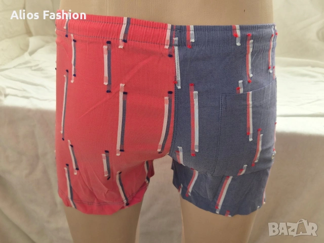 Мъжки плувни шорти – Цветни ленти, снимка 5 - Бански - 54216179