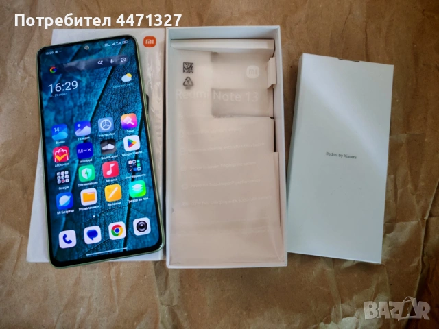 Xiaomi Redmi Note 13 4G 8GB/256GB като нов, зелен, снимка 12 - Xiaomi - 54368525