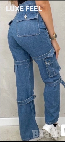 💎Дамски Дънки S-XL , снимка 4 - Дънки - 54336228