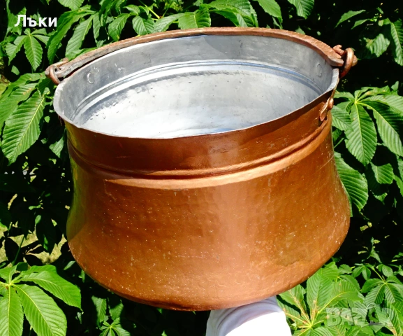 Меден котел,котле,менче,чиста мед,14 л.,2 кг. , снимка 7 - Антикварни и старинни предмети - 55104104